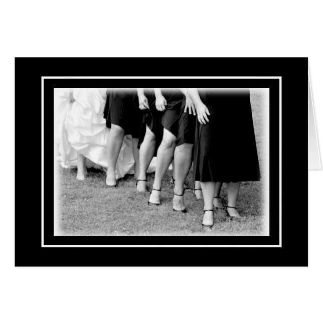 Bridesmaids` Legs Cards (Front Horizontal)