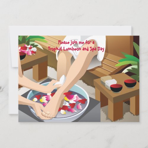 Bridesmaids Luncheon and Spa Invitation