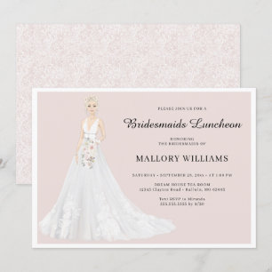 Bridesmaids Luncheon Bridal Gown Invitation