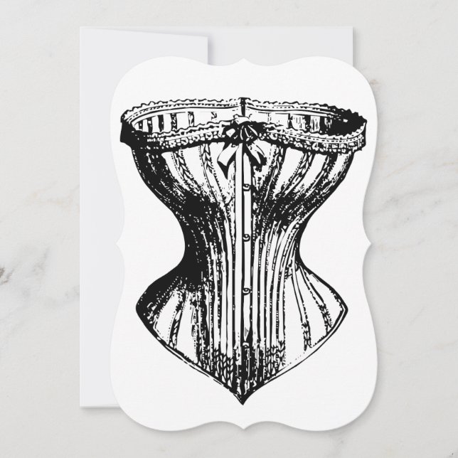 Bridesmaids needed cute corset funny invitation (Front)