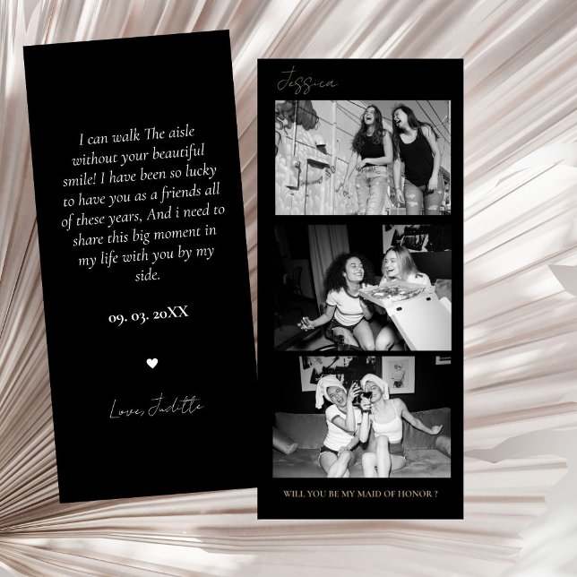 Bridesmaids Proposal Photo Strip Photo Booth Save The Date (Creator Uploaded)