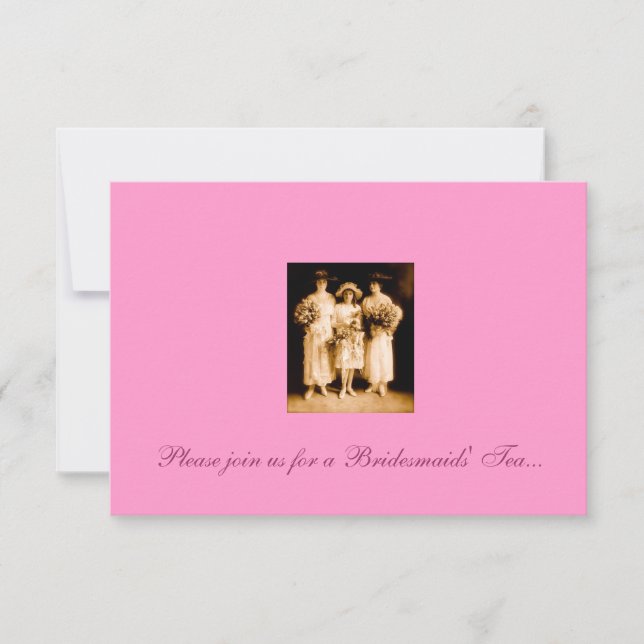 Bridesmaids' Tea Invitation (Front)