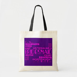 Bridesmaids Thank You Wedding Favors : Qualities Tote Bag
