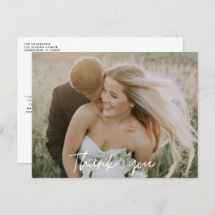Bridesmaids Wedding Photo Thank You Postcard