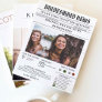 Bridesmais proposal newspaper+Bridesmaid info card