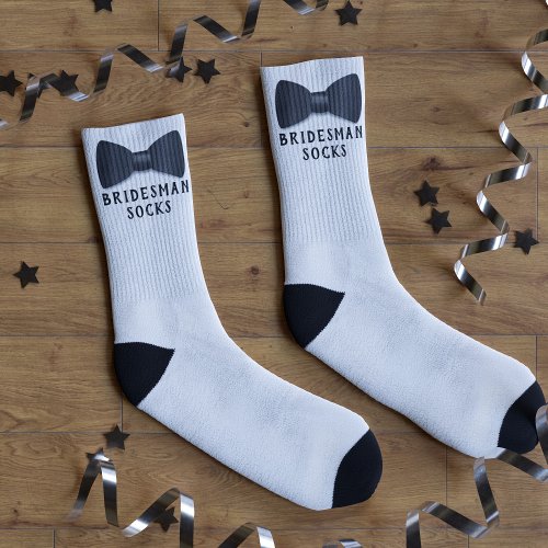 Bridesman Bow Tie Bridal Party Wedding Socks