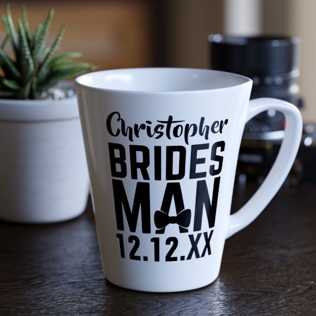Bridesman Gift Wedding Favor Latte Mug (Creator Uploaded)
