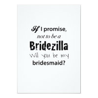 Bridezilla - Bridesmaid Invitation