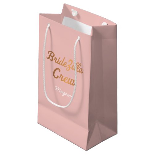 Bridezilla crew rose gold survival kit bags