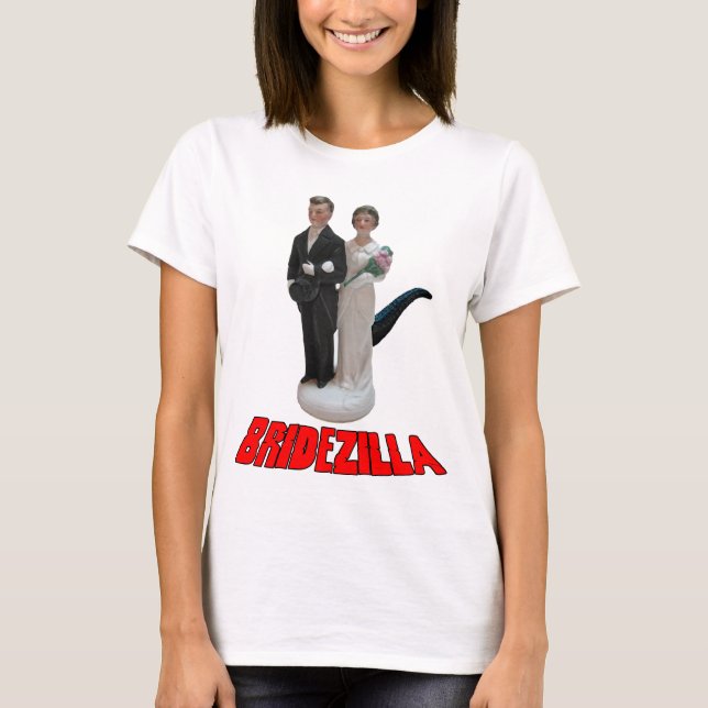 Bridezilla Funny Wedding T-Shirt or Hat (Front)