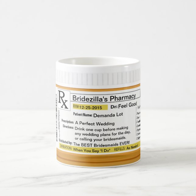 Bridezilla Prescription RX Coffee Mug (Center)
