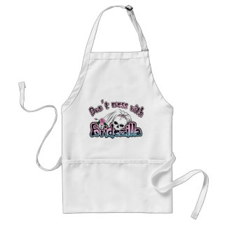 Bridezilla Skull Adult Apron
