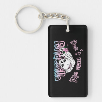 Bridezilla Skull Keychain