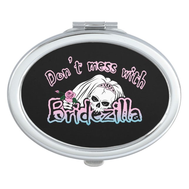Bridezilla Skull Mirror For Makeup (Front)