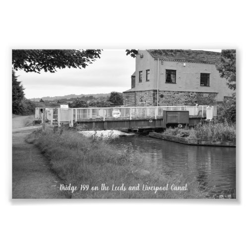 Bridge 199 on the Leeds  Liverpool Canal Poster