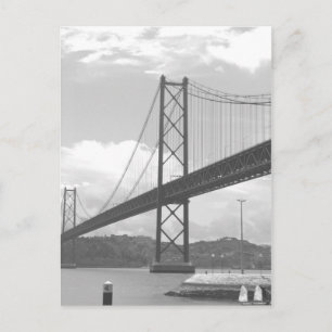 Bridge across Tejo River Postcard