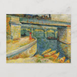 Bridge Across the Seine at Asnieres by Van Gogh Po Postcard<br><div class="desc">Van Gogh - a celebration of the Masters of Art</div>