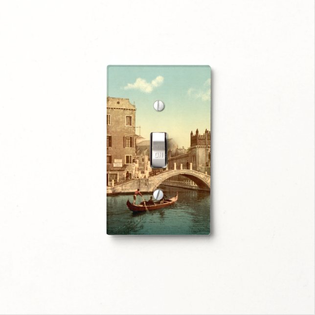 Bridge and Canal, Venice, Italy Light Switch Cover (In Situ)