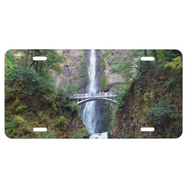 Bridge and the waterfall license plate (Front)