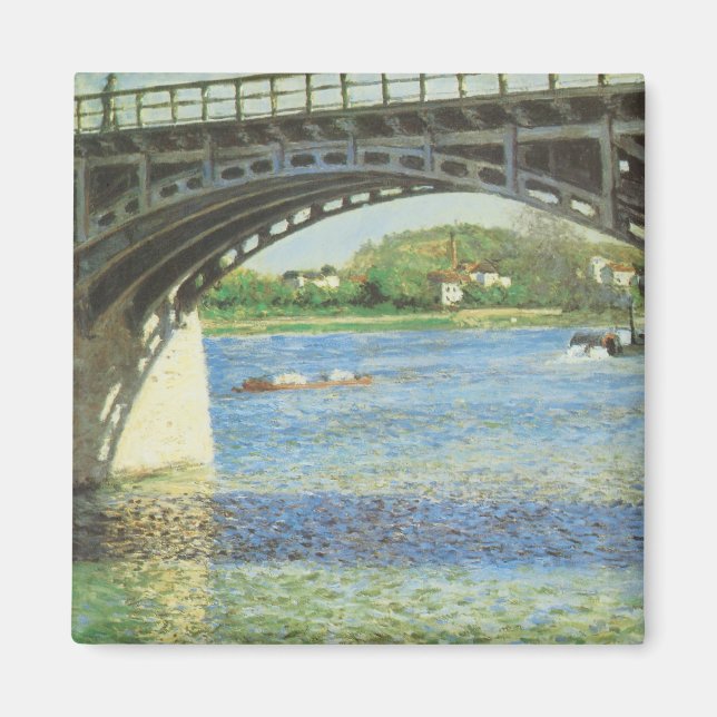 Bridge at Argenteuil by Gustave Caillebotte Magnet (Front)