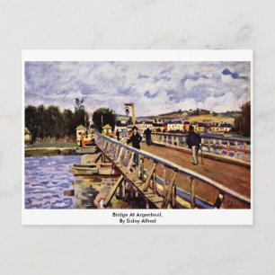 Bridge At Argenteuil,  By Sisley Alfred Postcard