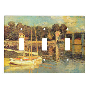 Bridge at Argenteuil Claude Monet Light Switch Cover