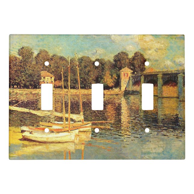 Bridge at Argenteuil Claude Monet    Light Switch Cover (Front)