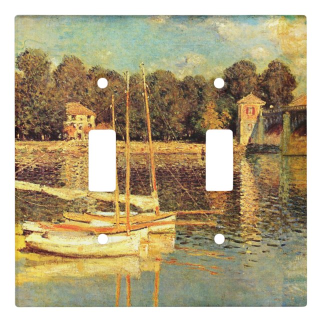 Bridge at Argenteuil Claude Monet    Light Switch Cover (Front)