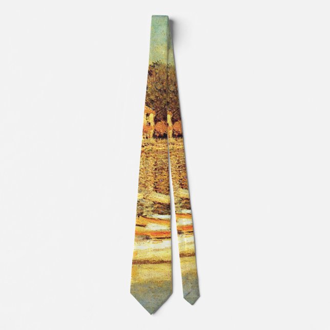 Bridge at Argenteuil Claude Monet      Neck Tie (Front)