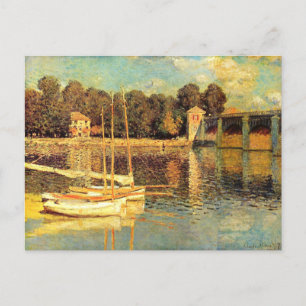 Bridge at Argenteuil Claude Monet  Postcard