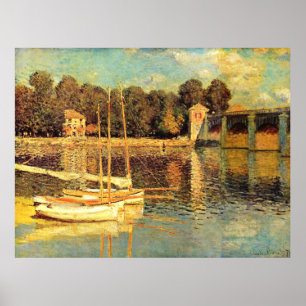 Bridge at Argenteuil Claude Monet  Poster