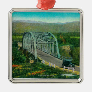 Bridge at Castaic Creek Near Saugus Metal Ornament