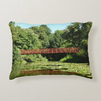 Bridge at Centennial Lake in Ellicott City Accent Pillow