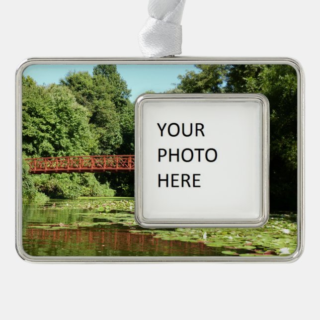 Bridge at Centennial Lake in Ellicott City Christmas Ornament (Front)