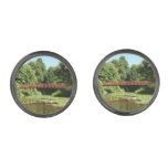 Bridge at Centennial Lake in Ellicott City Cufflinks