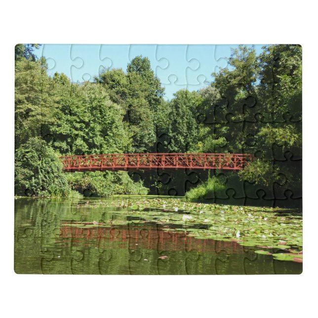 Bridge at Centennial Lake in Ellicott City Jigsaw Puzzle (Puzzle Horizontal)