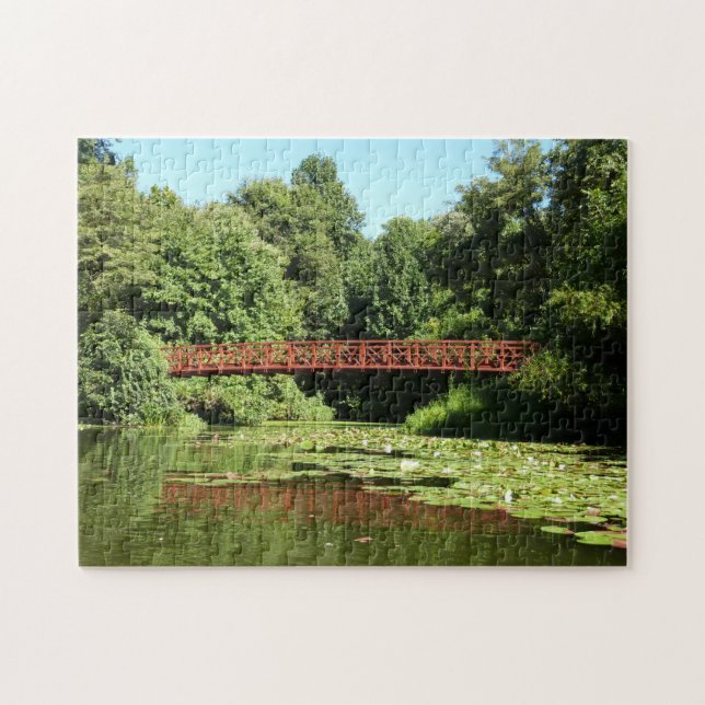 Bridge at Centennial Lake in Ellicott City Jigsaw Puzzle (Horizontal)