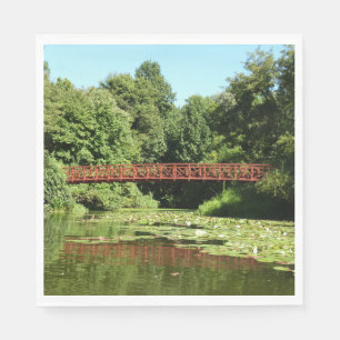 Bridge at Centennial Lake in Ellicott City Napkins