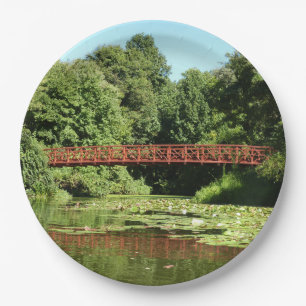 Bridge at Centennial Lake in Ellicott City Paper Plates