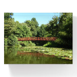 Bridge at Centennial Lake in Ellicott City Paperweight