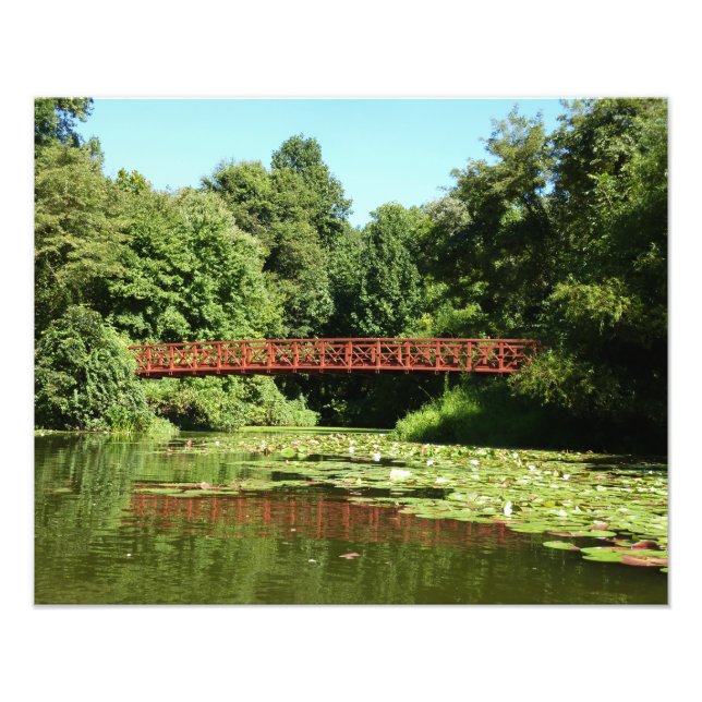 Bridge at Centennial Lake in Ellicott City Photo Print (Front)