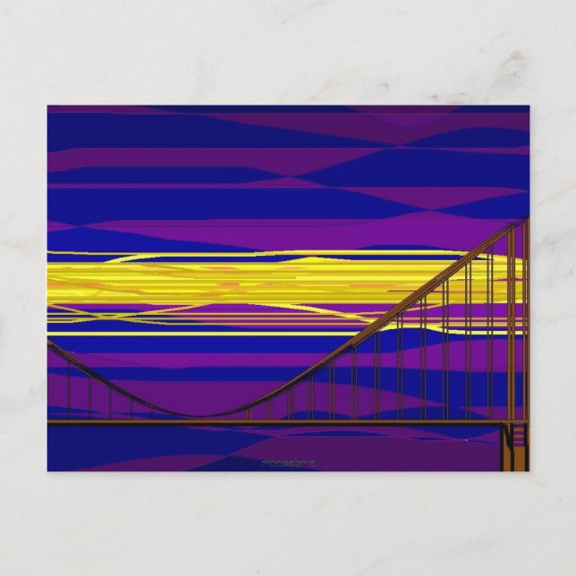 Bridge at dawn postcard (Front)