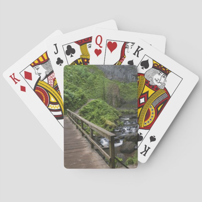 Bridge at Latourell Falls, Columbia River Gorge, Poker Cards (Back)