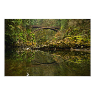 Bridge at Moulton Falls, WA Photo Print