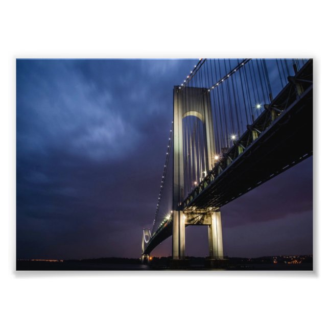 Bridge At Night Photo Print (Front)