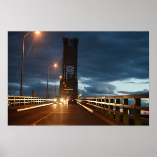 Bridge at Night Poster