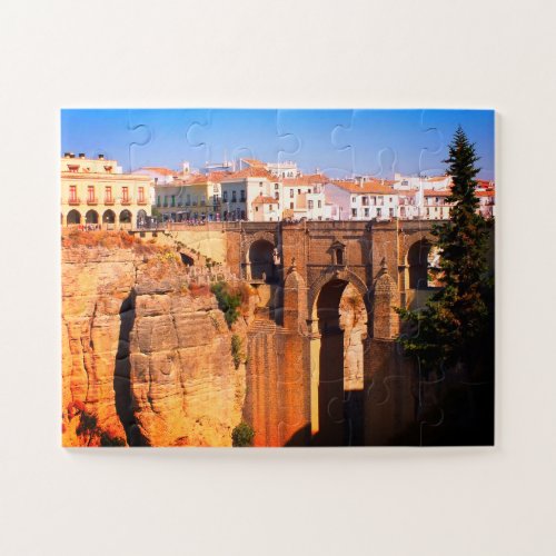 Bridge at Ronda in Spain Jigsaw Puzzle