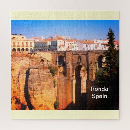 Bridge at Ronda in Spain Jigsaw Puzzle