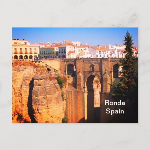 Bridge at Ronda in Spain Postcard