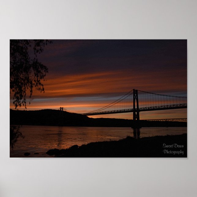 Bridge at Sunset 2 Poster (Front)